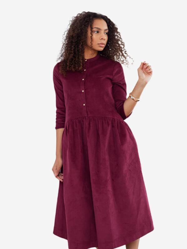CW dress maroon