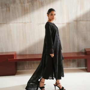 black lawn dress shoot by muneeb malhotra